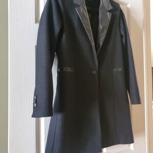 Black Blazer with Button Detail